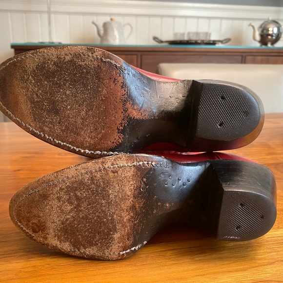 Vintage Red Nocona Cowboy boots sz 4.5 Women's - Picture 5 of 10